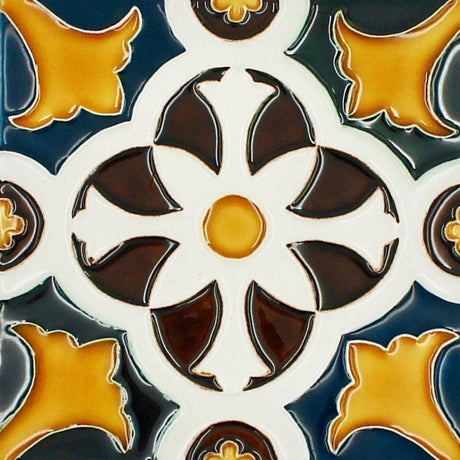 Spanish-Moorish Azulejo 14x14cm