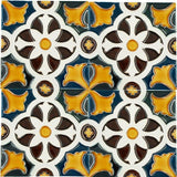 Spanish-Moorish Azulejo 14x14cm