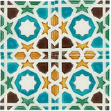 Spanish-Moorish Azulejo 8.5x8.5 cm