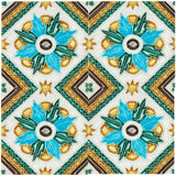 Spanish-Moorish Azulejo 8.5x8.5 cm