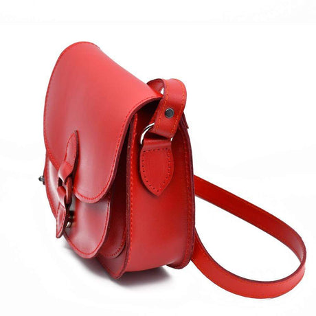 Besace en tissu du Minho I Produit de l'artisanat du Portugal Sac bandoulière en cuir rouge