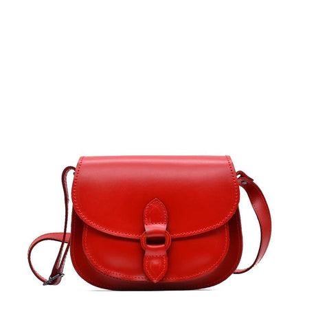 Besace en tissu du Minho I Produit de l'artisanat du Portugal Sac bandoulière en cuir rouge