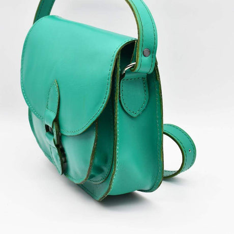 Besace en tissu du Minho I Produit de l'artisanat du Portugal Sac bandoulière en cuir vert