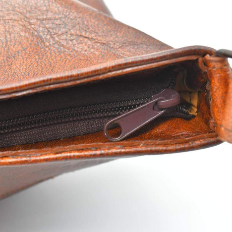 Besace en tissu du Minho I Produit de l'artisanat du Portugal Sac besace en cuir marron