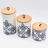 Boite de cuisine en céramique du Portugal I Motif Azulejos bleu Boites de cuisine "Azulejos" - Bleu