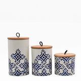 Boite de cuisine en céramique du Portugal I Motif Azulejos bleu Boites de cuisine "Azulejos" - Bleu