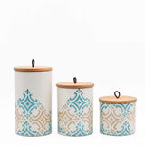 Boite de cuisine en céramique du Portugal I Motif Azulejos turquoise Boites de cuisine "Azulejos" - Turquoise