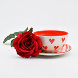 Bol en céramique portugaise I Vaisselle du Portugal en ligne Bol "Namorados" 15cm - Orange