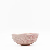 Bol en céramique rose I Motifs dentelles portugaises Bol "Carimbada" rose - 16 cm
