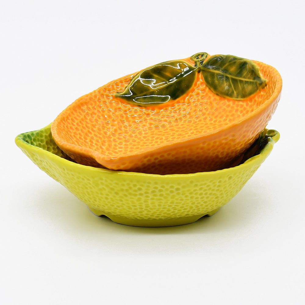 Bol en forme de citron I Vaisselle artisanale du Portugal Bol en céramique "Limão" - 18cm
