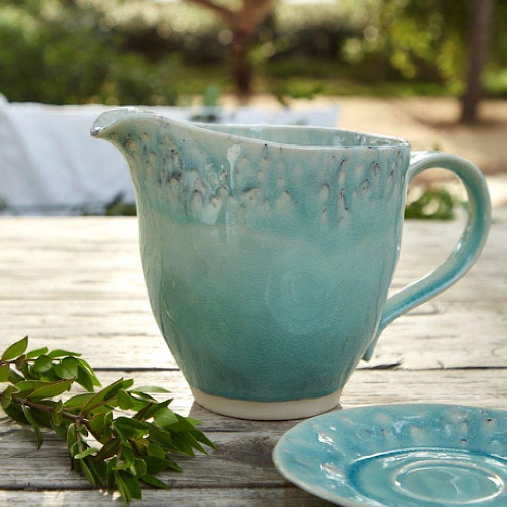 Bol en grès bleu I Service de vaisselle Madeira du Portugal Carafe en grès "Madeira" - Verte