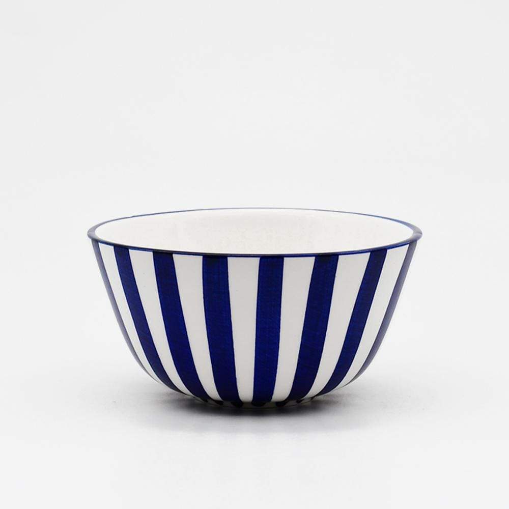 Bol en porcelaine portugaise I Vaisselle du Portugal en ligne Bol "Costa Nova Mar" - Bleu 13cm