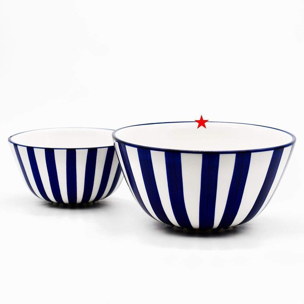 Bol en porcelaine portugaise I Vaisselle du Portugal en ligne Bol "Costa Nova Mar" - Bleu