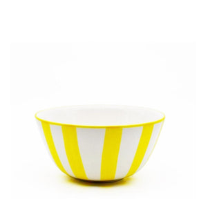 Bol en porcelaine portugaise I Vaisselle du Portugal en ligne Bol "Costa Nova Mar" - Jaune 16cm