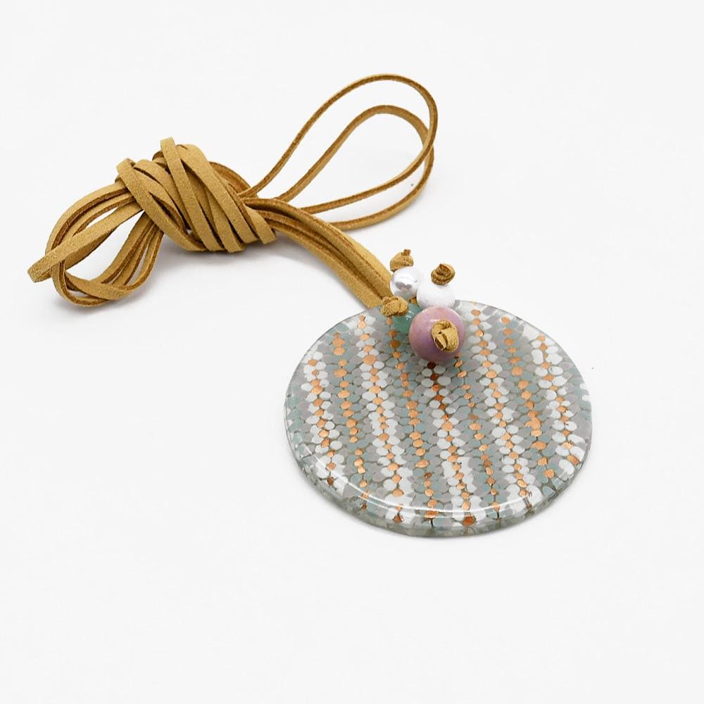 Bol en verre bleu - 13cm I Artisanat portugais Collier en verre "Marinha Grande" -