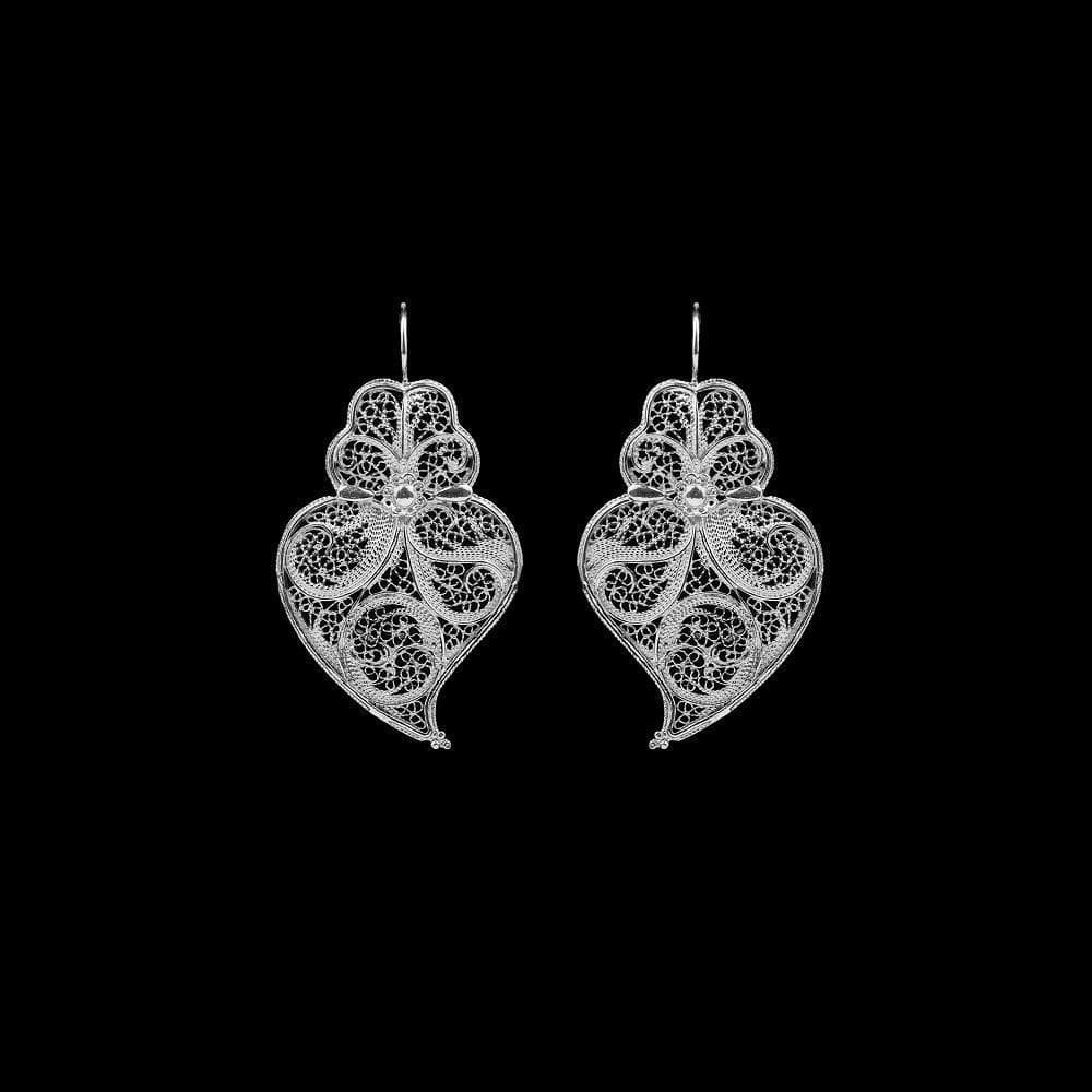 Coração de Viana I Filigree Earrings - 3.5 cm