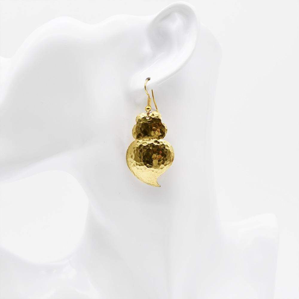 Heart of Viana I Brass earrings