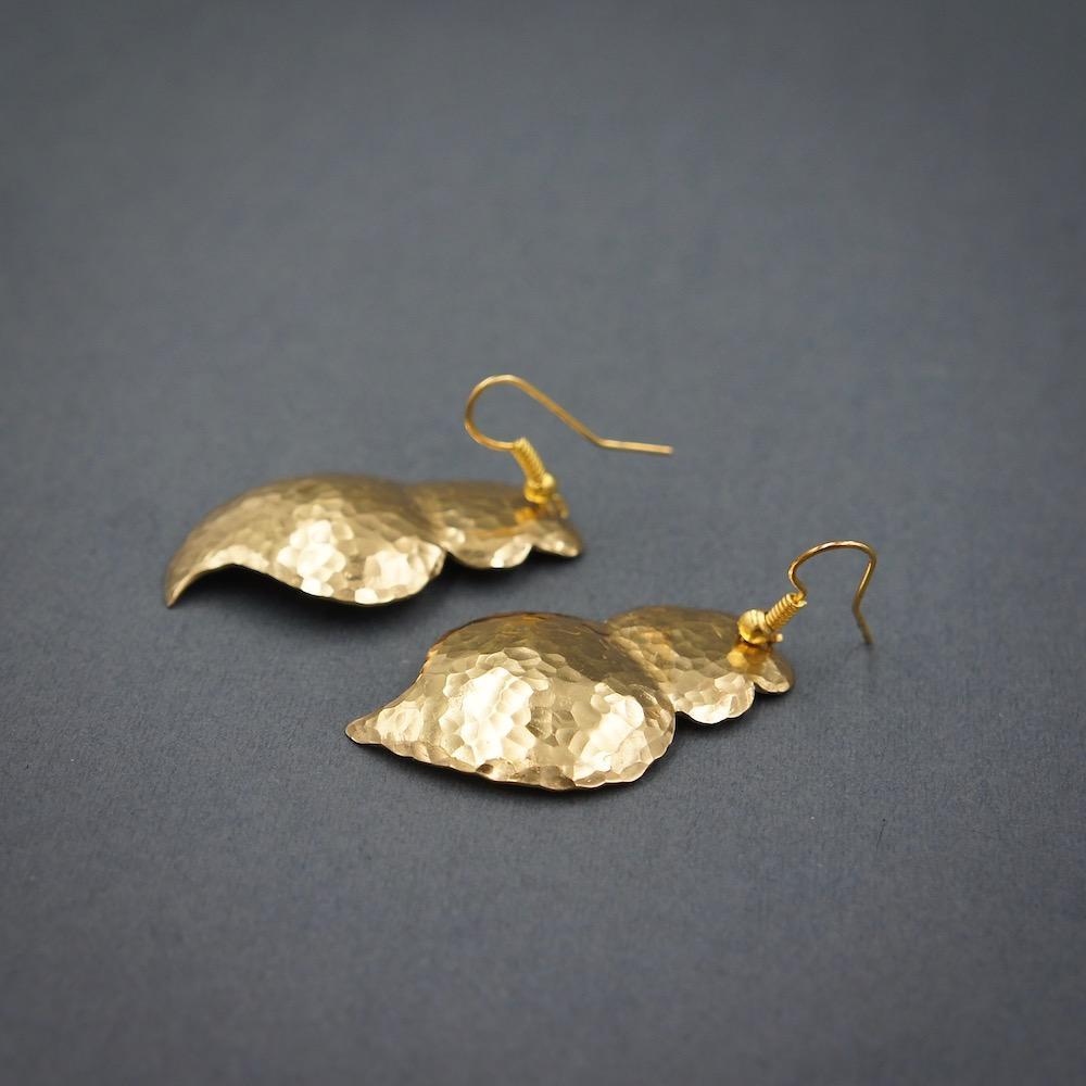 Heart of Viana I Brass earrings