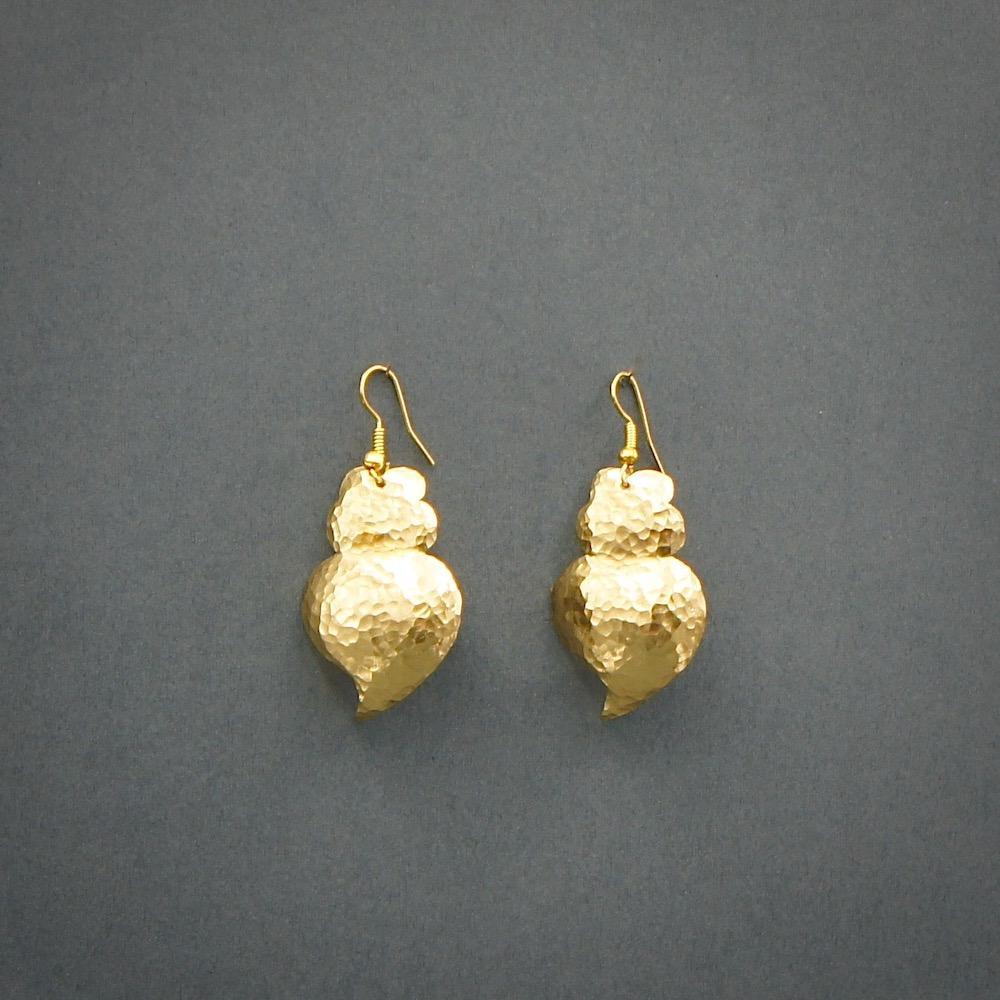 Heart of Viana I Brass earrings