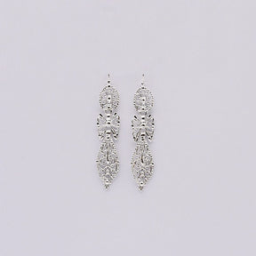 Boucles d'oreille du Roi en filigrane d'argent I Vente bijoux argent Brincos À Rei I Boucles d'oreille en argent - 6cm