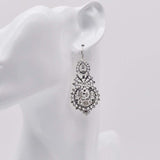 Brincos À Rainha I Boucles d'oreille en argent - 4.5cm