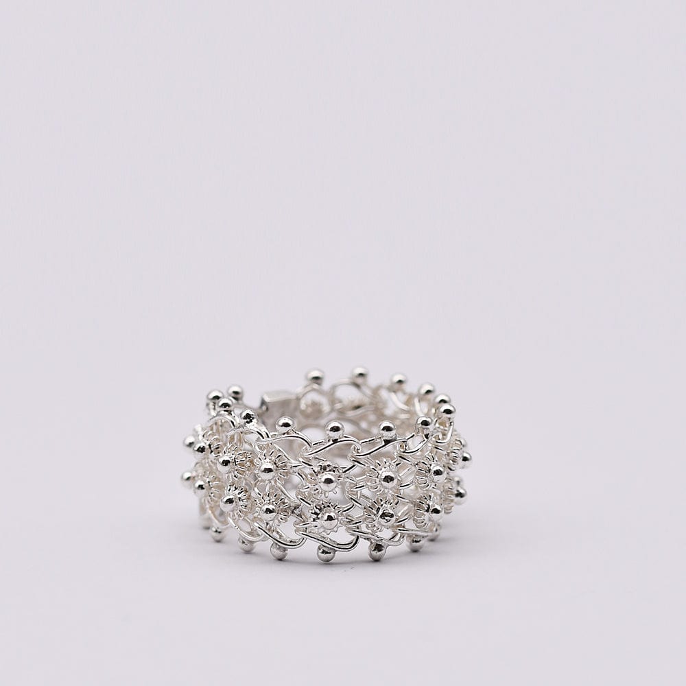 Boucles d'oreille en filigrane d'argent doré I Vente de bijoux argent #Á Portuguesa I Bague en argent