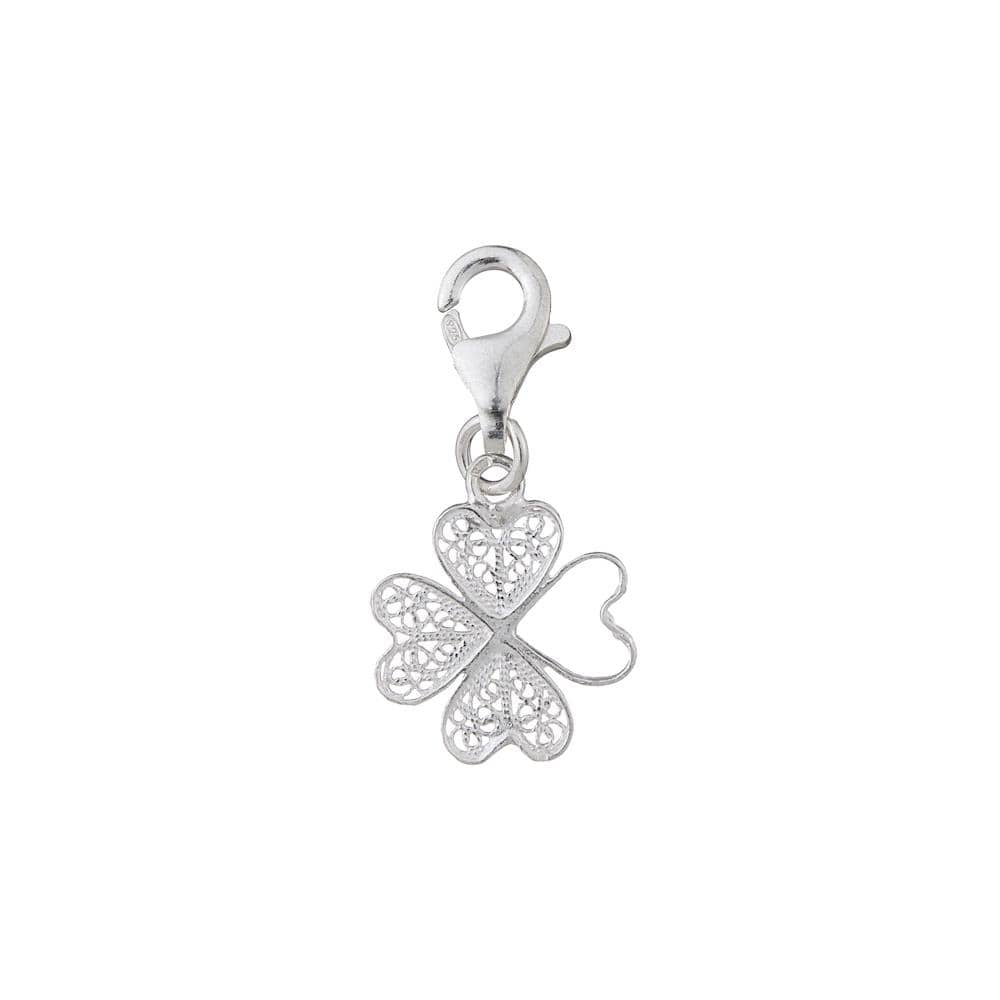 Boucles d'oreille en filigrane d'argent doré I Vente de bijoux argent Charm Trévo Argent Alma & Coraçao