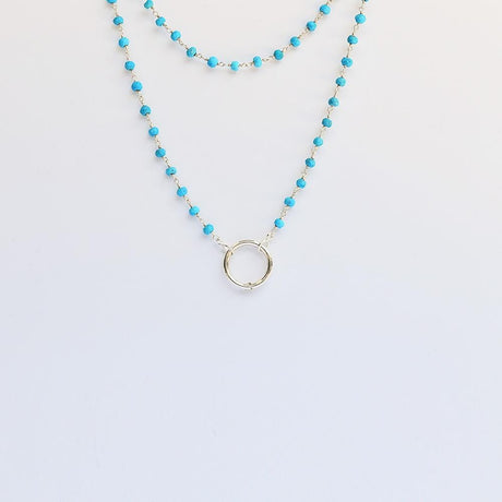 Boucles d'oreille en filigrane d'argent doré I Vente de bijoux argent Collier perles bleues Alma & Coraçao