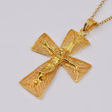 Boucles d'oreille en filigrane d'argent doré I Vente de bijoux argent #Cruz I Pendentif en filigrane d'argent doré - 5,5cm