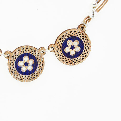 Flores I Cork blue earrings