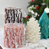 Bougie décorative en forme de tronc d'arbre Bougie décorative "Tronco"