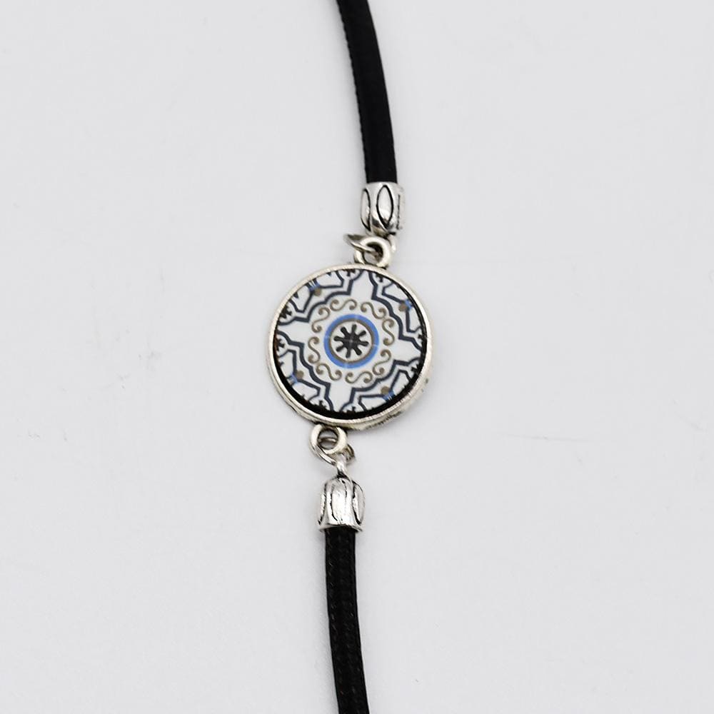 Bracelet fantaisie Azulejos I Bijoux fantaisie portugais Bracelet fantaisie "Azulejos" - Noir