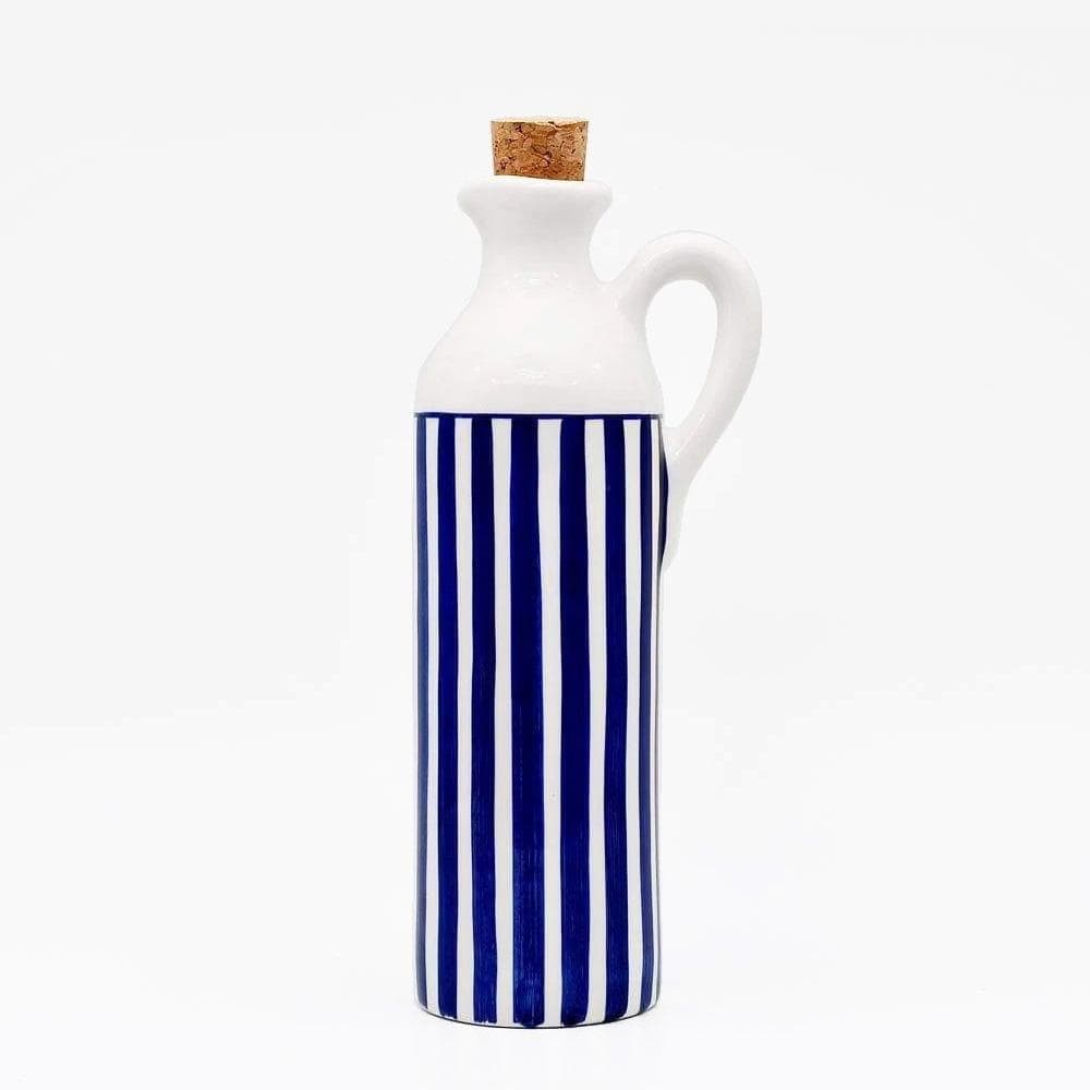 Carafe avec bouchon en liège I Vente en ligne Carafe à bouchon "Costa Nova Mar" 25cm - Bleue 25cm