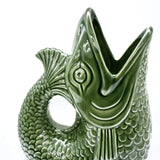 Carafe en céramique en forme de Poisson - Verte
