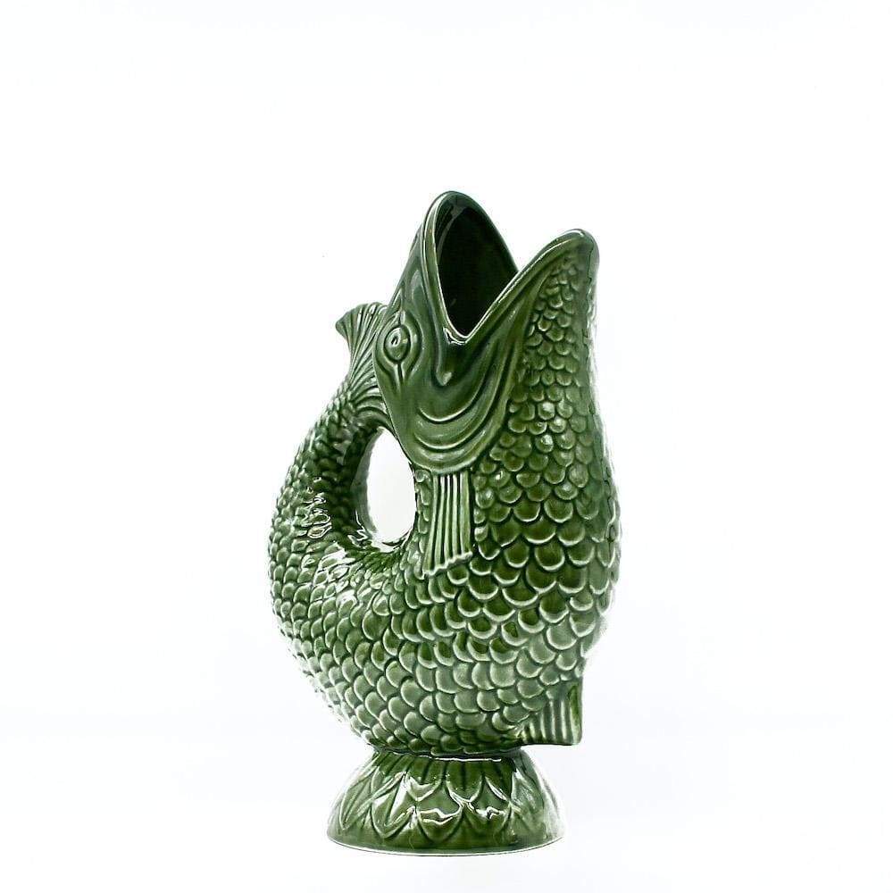Carafe en céramique en forme de Poisson - Verte