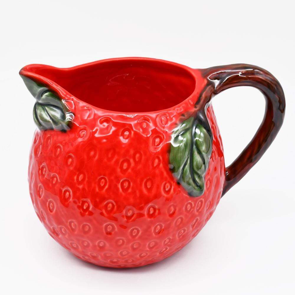 Carafe en céramique en forme de fraise