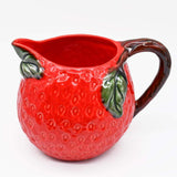 Carafe en céramique en forme de fraise