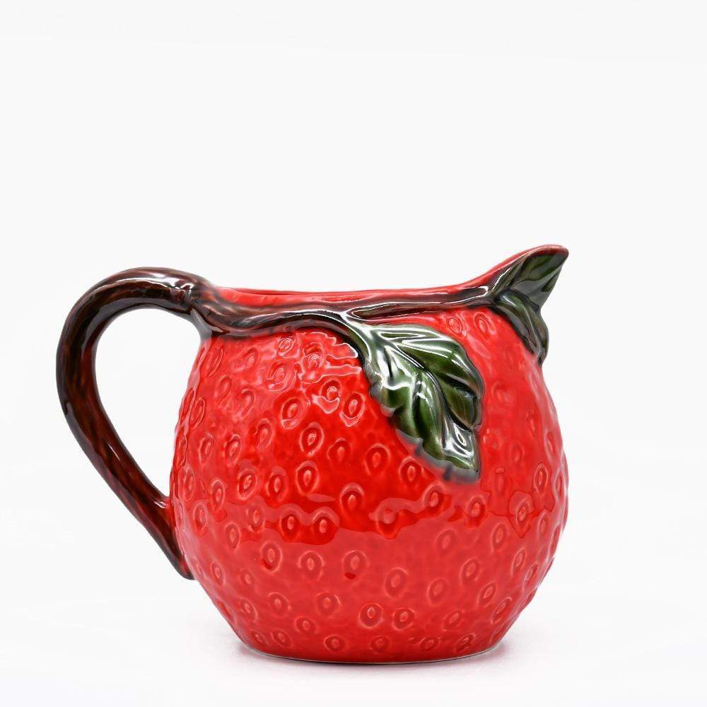 Carafe en céramique en forme de fraise