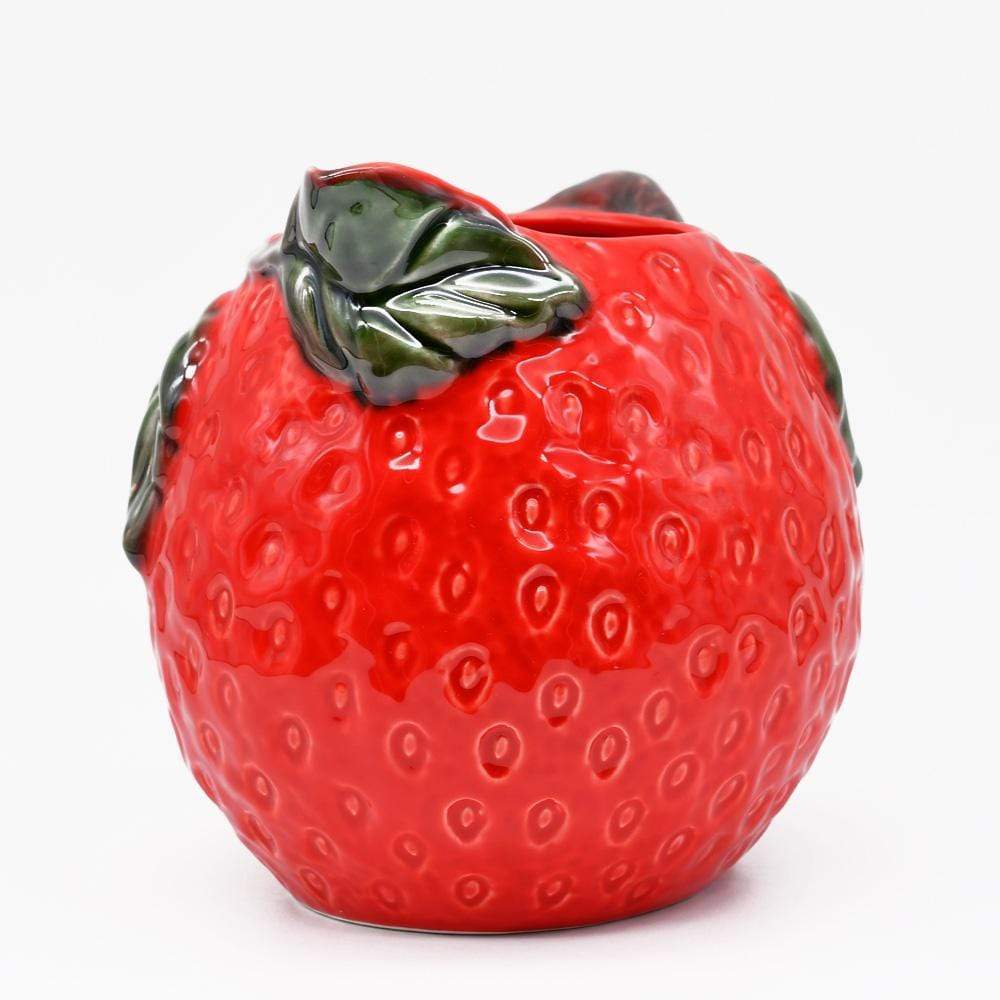 Carafe en céramique en forme de fraise