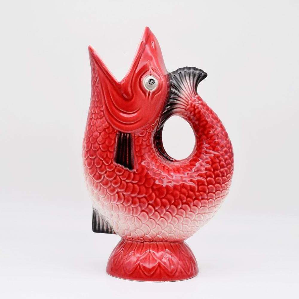Carafe en céramique rouge en forme de poisson Carafe en céramique "Peixe" - Rouge