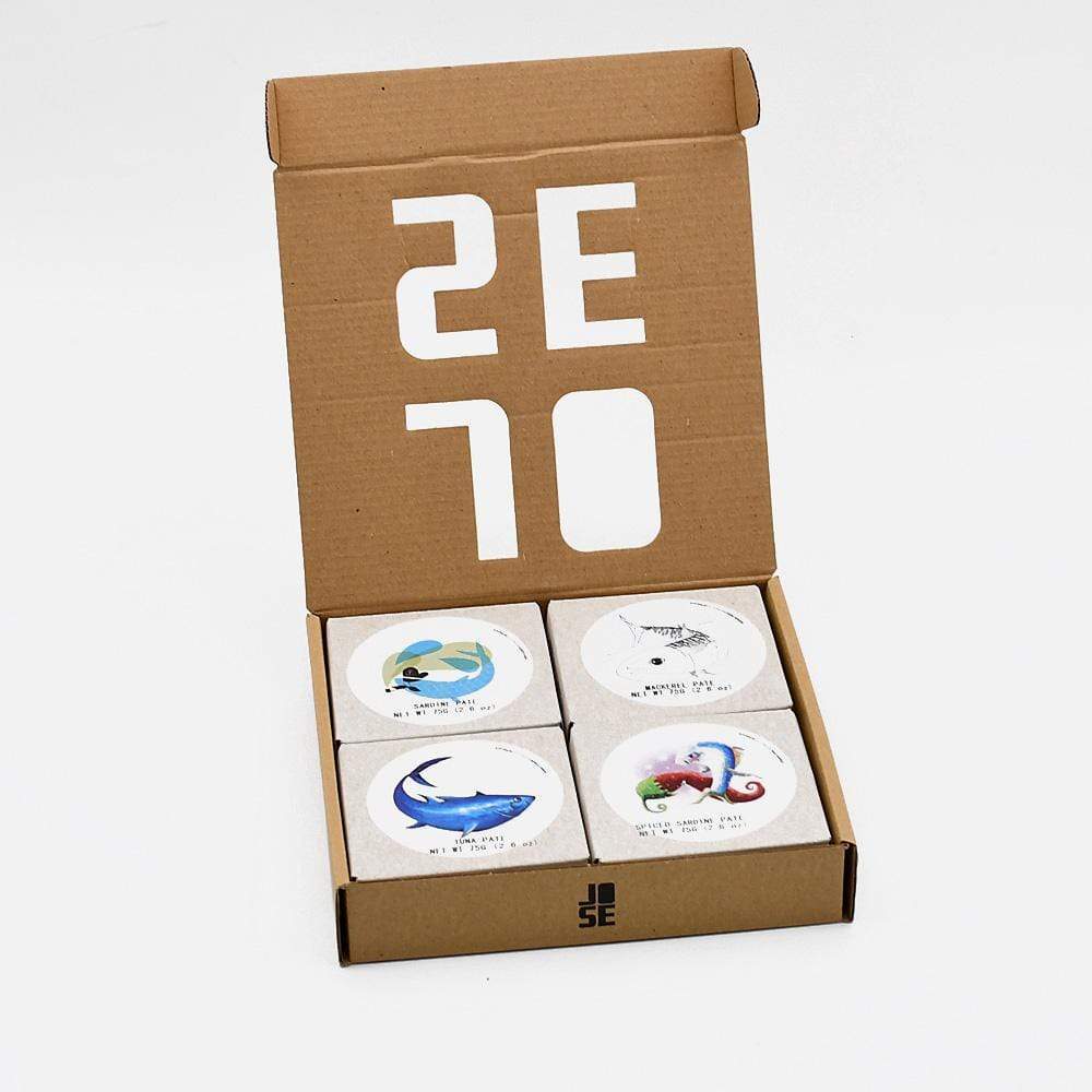 Coffret de 4 petits patés de poisson I Origine Portugal Coffret de 4 patés de poisson