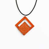 Collier à pendentif Azulejos orange I Bijoux fantaisie portugais Collier "Azulejos" - Orange #1