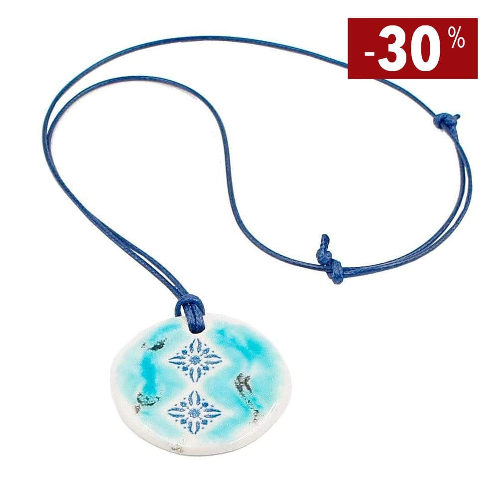 Collier artisanal en céramique I Fabriqué au Portugal Collier en céramique "Redondo"