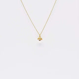 Gilded pearl and filigree necklace