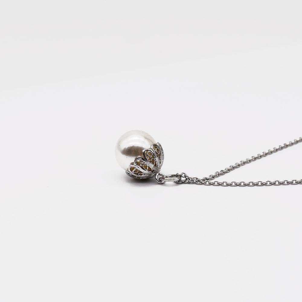 Collier de perle et filigrane d'argent