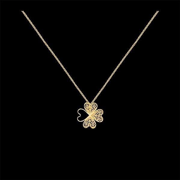 Trevo I Silver filigree necklace
