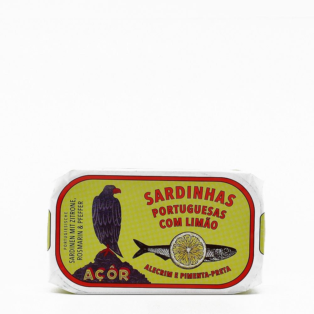 Conserve de sardines à l'escabeche I Conserve du Portugal Açôr I Sardines à l'huile d'olive et au citron