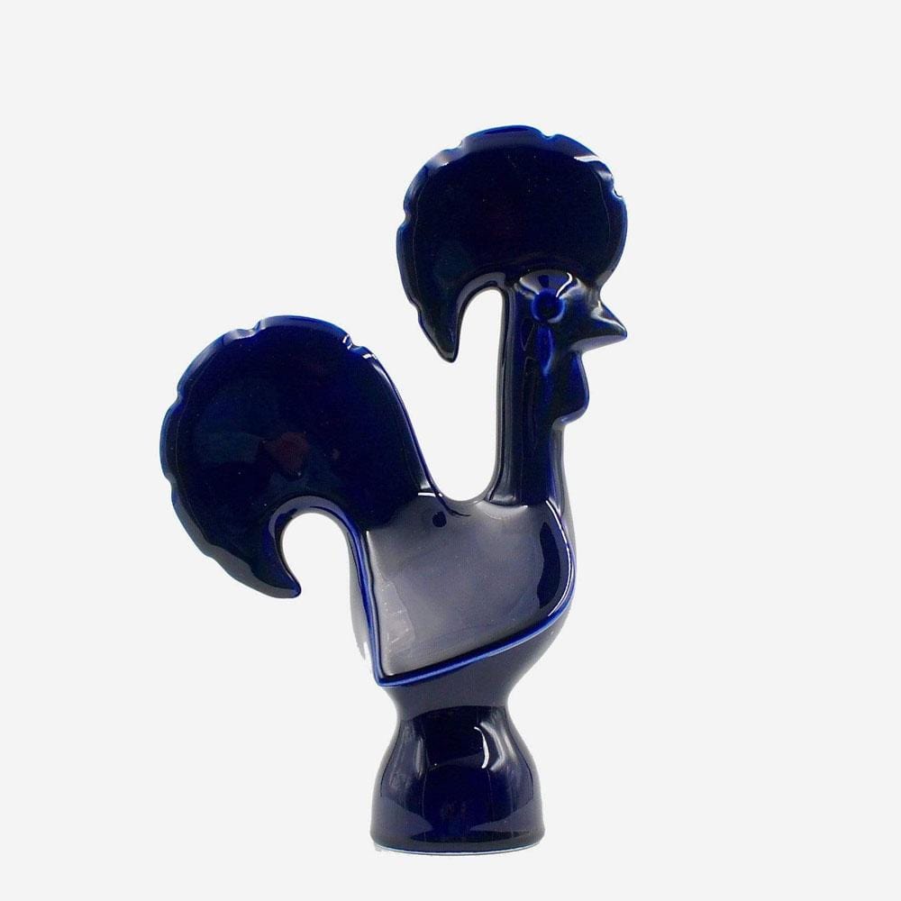 Coq de Barcelos en céramique I Produit artisanal du Portugal Coq de Barcelos en céramique bleue