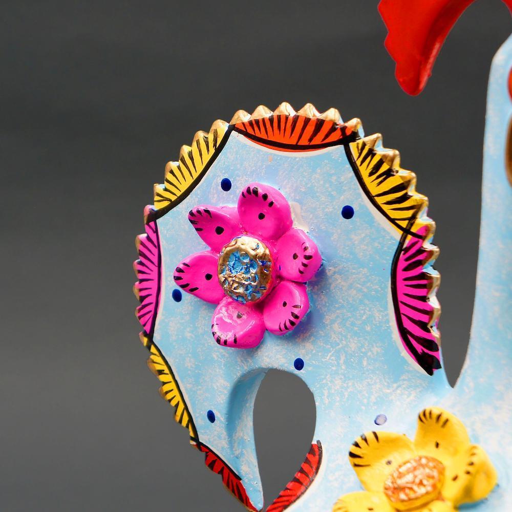 Barcelos Rooster by Prazeres Côta - 25cm - Blue