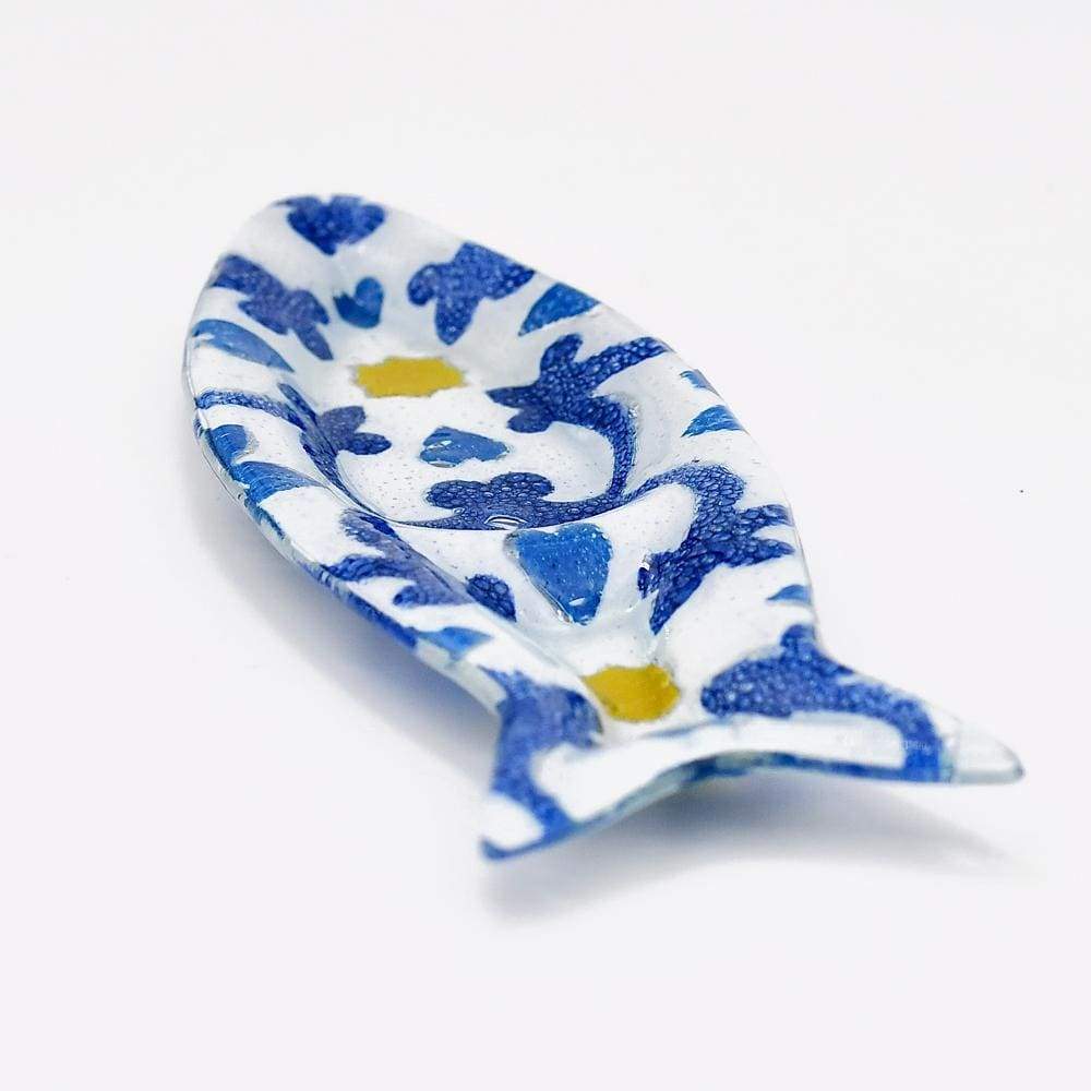 Coupe en verre fusionné Azulejos I Artisanat du Portugal Coupe en verre fusionné "Azulejos"